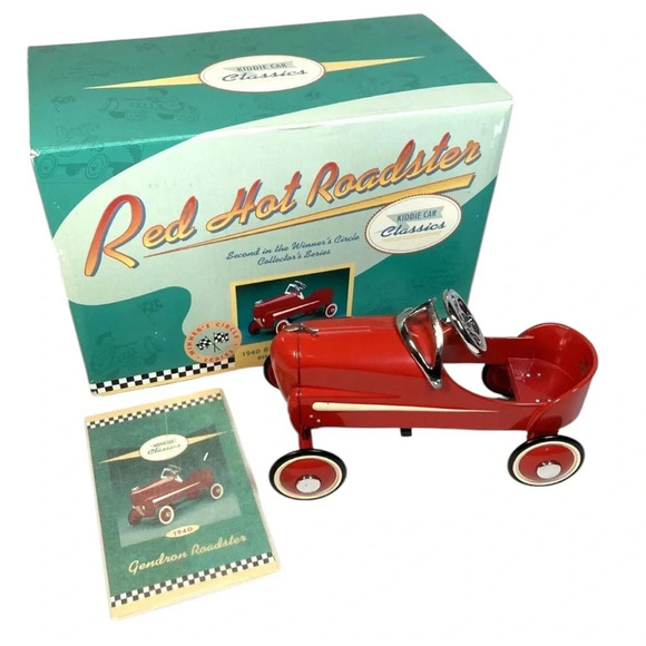 NWT Hallmark Vintage Kiddie Car Classics 1940
Gendron Roadster Pedal Car Red - Picture 1 of 15